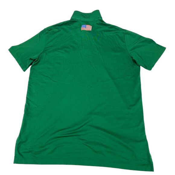 Polo Ralph Lauren Polo Shirt Men's Large Green Golf Performance Ryder Cup 2016 - Picture 2 of 16